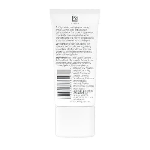 Neutrogena Mattifying Primer with Shine Control & Niacinamide - Lightweight Pore Blurring Face Primer, 1 oz - görsel 14