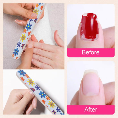 IFUNSON Professional Nail File, Colorful Emery Boards, Manicure Pedicure Tool and Nail Buffering Files, 12 Pack