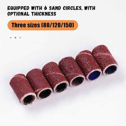 11-Piece Nail Drill Bits Set with 6 Sanding – Professional-Grade Material: Made from high-quality diamond and – Image 11