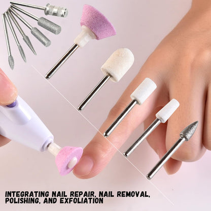 11-Piece Nail Drill Bits Set with 6 Sanding – Versatile Use: Ideal for cuticle removal, acrylic nail shaping, gel – Image 13