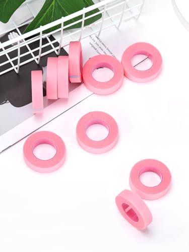 TEOYALL PE Lash Tapes - 5 Rolls Adhesive Micropore Breathable Pink Eyelash Extension Tapes, 9 Meters Each - görsel 14