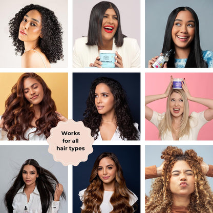 Agua de Cielo Hair Ampoules Set – Intensive Hair Treatment for Damaged Hair, Nourish, Hydrate, Repair & Growth – 4 Ampoules of 10ml Avelisse