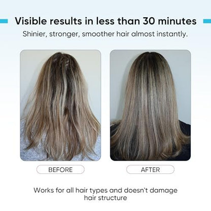 Agua de Cielo Hair Ampoules Set – Intensive Hair Treatment for Damaged Hair, Nourish, Hydrate, Repair & Growth – 4 Ampoules of 10ml Avelisse