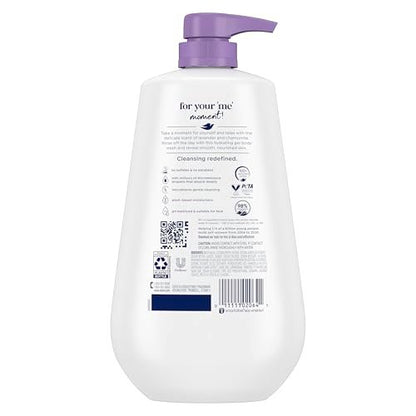 Dove Body Wash with Pump Relax Lavender Oil & Chamomile for 24hr Lotion-Soft Skin, Moisturizing Skin Cleanser, No Sulfates, No Parabens, 30.6 Oz Avelisse