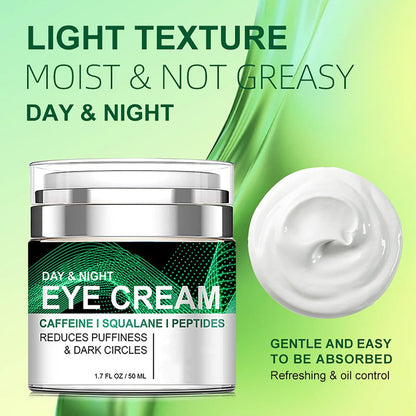 Grospe Caffeine Eye Cream for Puffiness and Bags Under Eyes - Daily Anti-Wrinkle Cream with Collagen & Peptide - Day and Night Eye Cream for Smoothing and Reducing Signs of Aging - 1.7 Fl Oz Avelisse