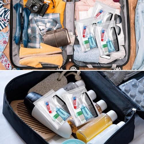 Ziliny 60-Piece Basic Toiletry Set – Homeless Hygiene Kits for Care Packages, Travel Toiletries Bulk for Men & Women, Reusable Supplies for Charity Avelisse