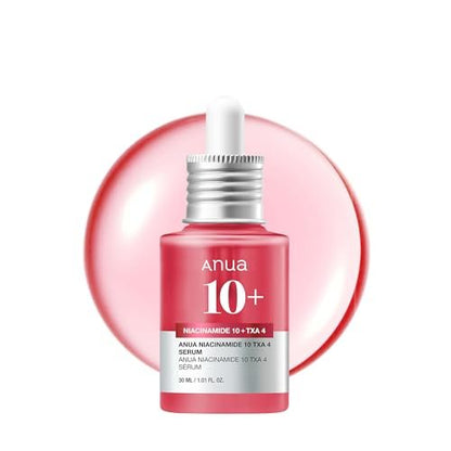 Anua Niacinamide 10 + TXA 4 Serum – Dark Spot Care & Hydrating Korean Facial Serum for Glass Skin, 1.01 fl.oz Avelisse
