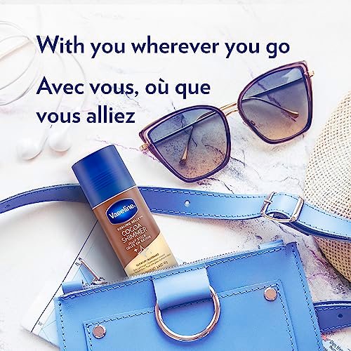 Vaseline Cocoa Shimmer Jelly Stick & All Over Body Balm Stick Bundle – Cocoa Butter Body Balm Skin Care Set (4 Piece, 20 oz) Avelisse