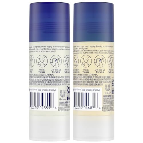 Vaseline Cocoa Shimmer Jelly Stick & All Over Body Balm Stick Bundle – Cocoa Butter Body Balm Skin Care Set (4 Piece, 20 oz) Avelisse