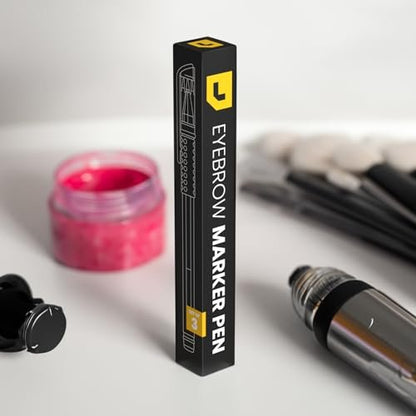 LIUDEX 3-Pack White Skin Marker Pens for PMU Microblading Eyebrow Mapping & Positioning