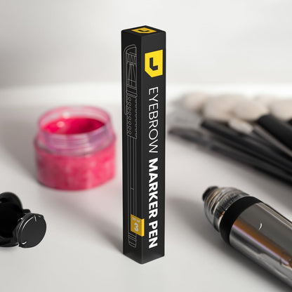 LIUDEX 3-Pack White Skin Marker Pens for PMU Microblading Eyebrow Mapping & Positioning