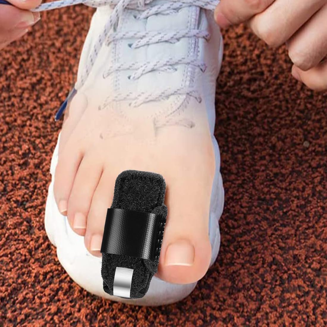LINXIU Toe Splint for Broken Toe Straightener Brace – Hammer Toe Corrector for Men & Women (2 Pairs, Black) - görsel 13