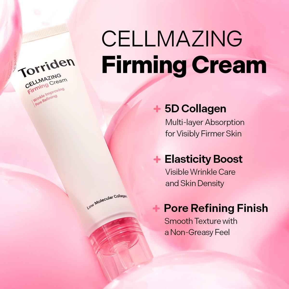 Torriden CELLMAZING Collagen Firming Cream 60ml – Korean Anti-Aging Moisturizer for Saggy Pores & Wrinkles Avelisse