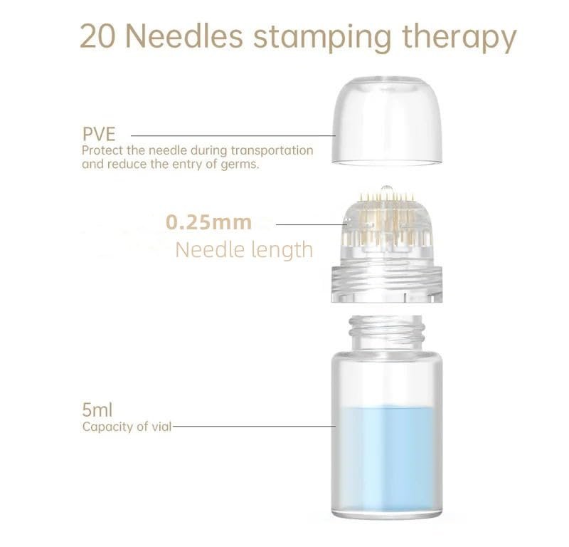 Hydra Needle Serum Applicator 0.25mm | WIKICK Microneedling Tool for Face & Scalp Avelisse