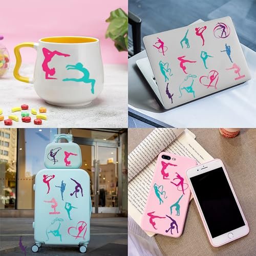 72 PCS Gymnastics Party Favors - 48 Temporary Tattoos & 24 Slap Bracelets for Kids, Gymnastics-Themed Birthday Party Supplies, School Prizes, Christmas Rewards - görsel 18