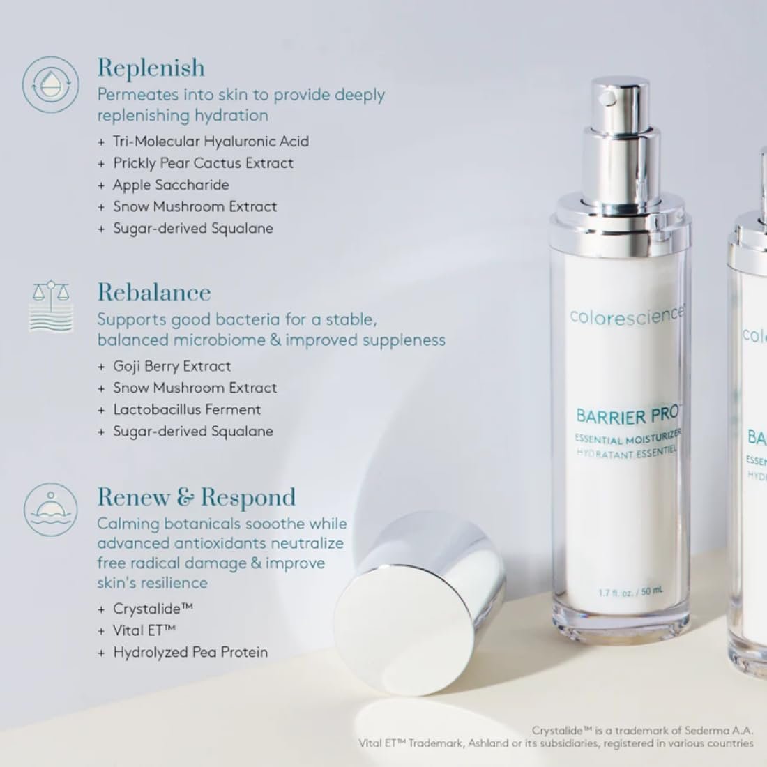 Colorescience Barrier Pro Essential Moisturizer - Strengthen Skin Barrier, Balance Microbiome, Refine Texture (1.7 oz) Avelisse