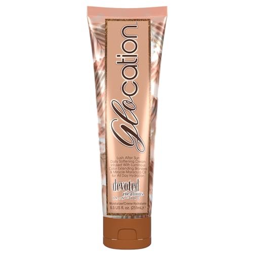 Devoted Creations Glocation Lush After Sun Daily Softening Cream - 8.5 Fl Oz Moisturizer for All Day Hydration Avelisse