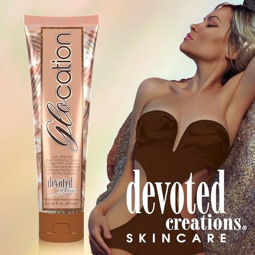 Devoted Creations Glocation Lush After Sun Daily Softening Cream - 8.5 Fl Oz Moisturizer for All Day Hydration Avelisse