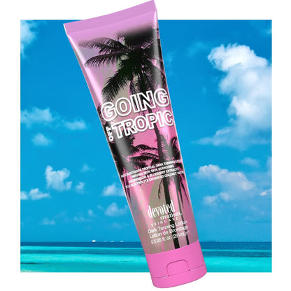 Devoted Creations Going Off Tropic - Skin Quenching Extracts Electrolyte Enhanced Indoor/Outdoor Dark Tanning Lotion, 8.5 Fl Oz Avelisse