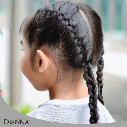 DONNA 1000PCS Black Rubber Bands for Hair – Durable Elastic Hair Ties for Braids, Twists, and Ponytails, No-Snag Stretch Bands for All Hair Types, Reusable Styling Elastics in Storage Case - görsel 7