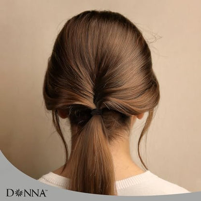 DONNA 1000PCS Black Rubber Bands for Hair – Durable Elastic Hair Ties for Braids, Twists, and Ponytails, No-Snag Stretch Bands for All Hair Types, Reusable Styling Elastics in Storage Case