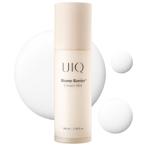 UIQ Biome Barrier Cream Mist - Microbiome-Powered Face Mist with Hyaluronic Acid & Niacinamide, Deep Hydration, Glow & Soothing, Korean Skin Care, 100ml / 3.38 fl. oz. Avelisse