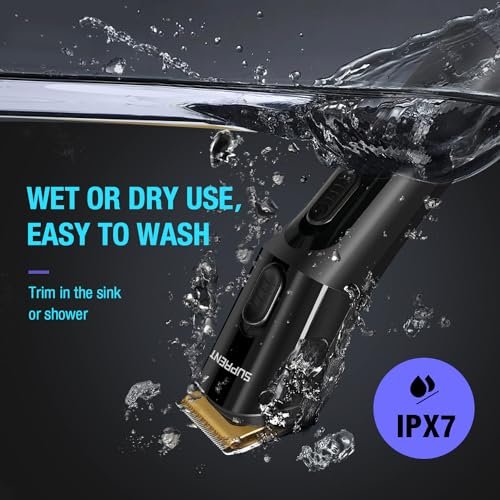 SUPRENT Hair Trimmer for Men - 16-Piece Men's Grooming Kit with Electric Trimmer, IPX7 Waterproof, for Beard, Mustache, Body, Nose, Ear - Premium Gift Set - görsel 12