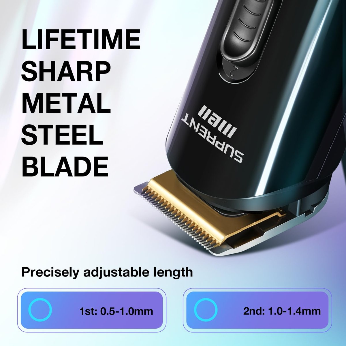 SUPRENT Hair Trimmer for Men - 16-Piece Men's Grooming Kit with Electric Trimmer, IPX7 Waterproof, for Beard, Mustache, Body, Nose, Ear - Premium Gift Set - görsel 3