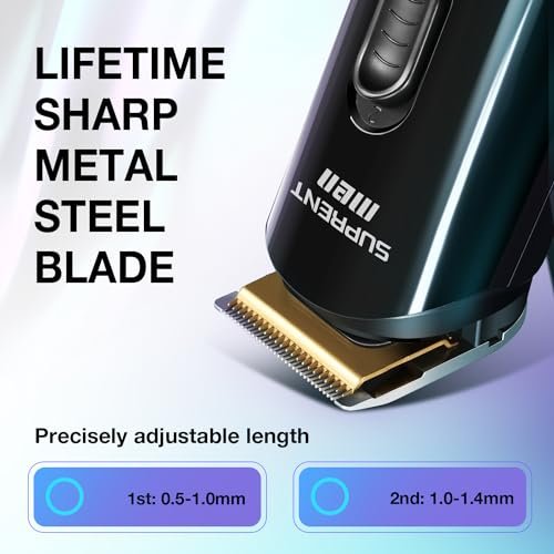 SUPRENT Hair Trimmer for Men - 16-Piece Men's Grooming Kit with Electric Trimmer, IPX7 Waterproof, for Beard, Mustache, Body, Nose, Ear - Premium Gift Set - görsel 4