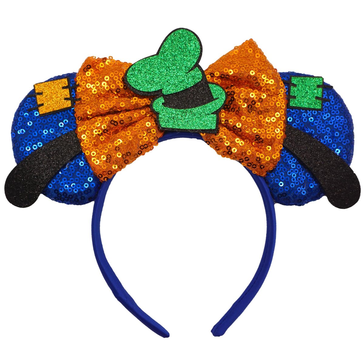 ZHENNAN Glitter Goofy Hat Bow Ears Headbands for Women – Colorful Cotton Oversize Hair Accessories Avelisse