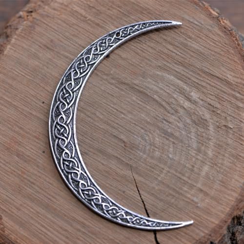 LANGHONG 2PCS Viking Moon Crescent Hairpins – Gothic Metal Hair Sticks for Women, Retro Updo Pins for Cosplay & Renaissance Festival - görsel 15