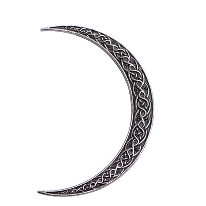 LANGHONG 2PCS Viking Moon Crescent Hairpins – Gothic Metal Hair Sticks for Women, Retro Updo Pins for Cosplay & Renaissance Festival