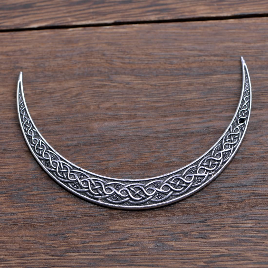 LANGHONG 2PCS Viking Moon Crescent Hairpins – Gothic Metal Hair Sticks for Women, Retro Updo Pins for Cosplay & Renaissance Festival - görsel 18