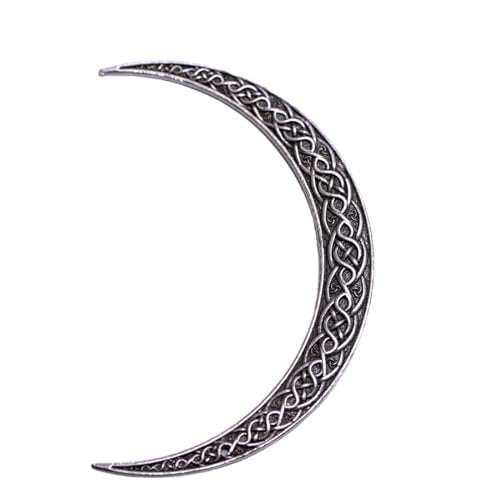 LANGHONG 2PCS Viking Moon Crescent Hairpins – Gothic Metal Hair Sticks for Women, Retro Updo Pins for Cosplay & Renaissance Festival - görsel 3