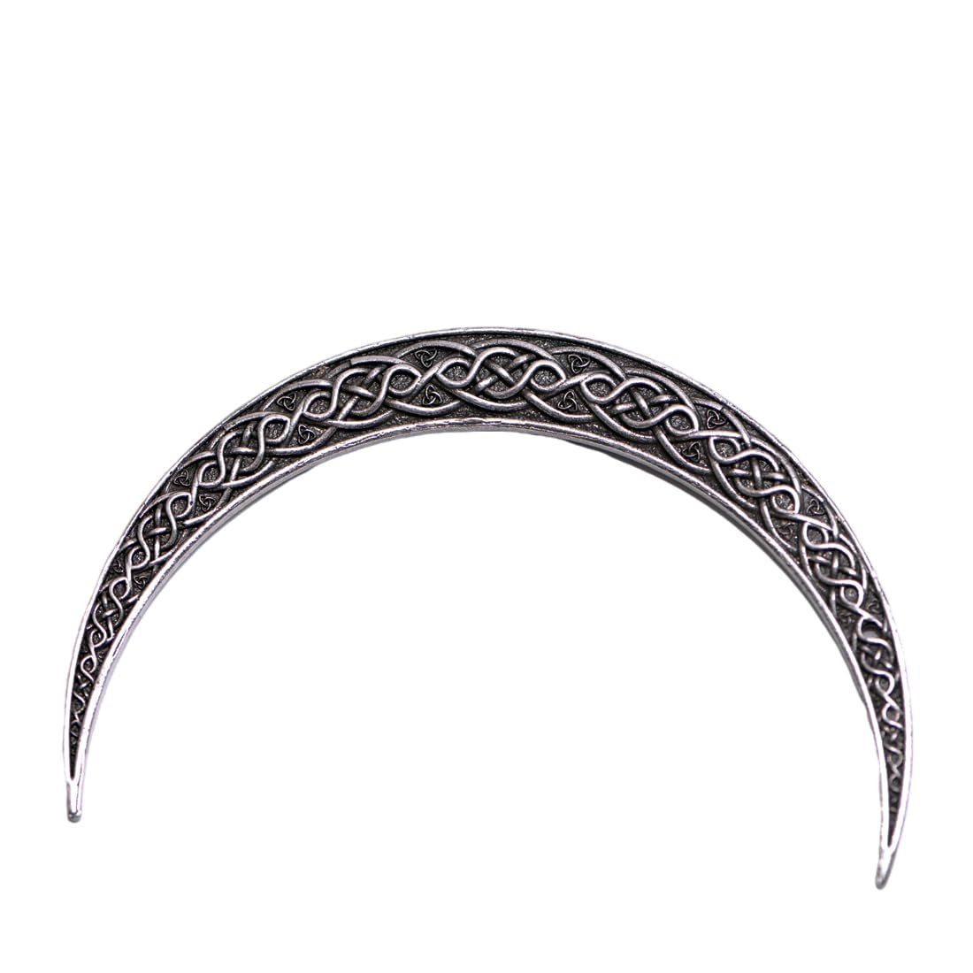 LANGHONG 2PCS Viking Moon Crescent Hairpins – Gothic Metal Hair Sticks for Women, Retro Updo Pins for Cosplay & Renaissance Festival - görsel 8
