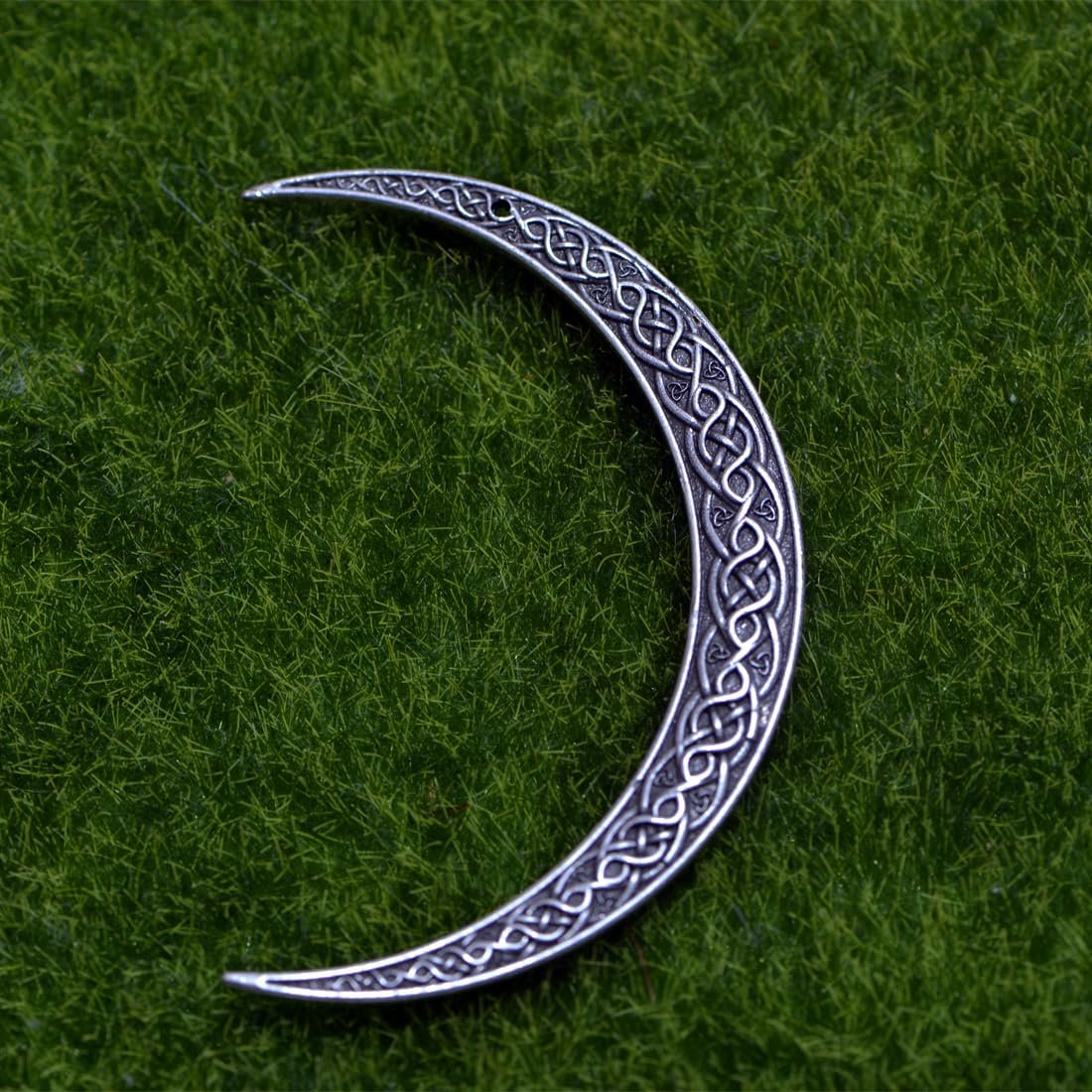 LANGHONG 2PCS Viking Moon Crescent Hairpins – Gothic Metal Hair Sticks for Women, Retro Updo Pins for Cosplay & Renaissance Festival - görsel 10