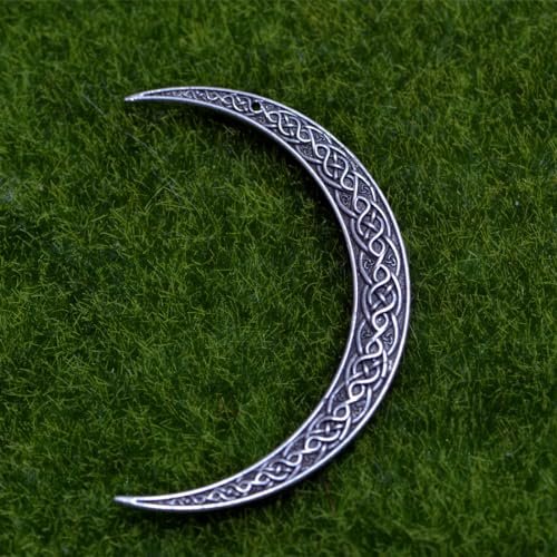 LANGHONG 2PCS Viking Moon Crescent Hairpins – Gothic Metal Hair Sticks for Women, Retro Updo Pins for Cosplay & Renaissance Festival - görsel 9