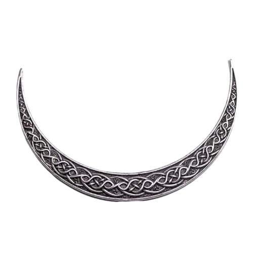 LANGHONG 2PCS Viking Moon Crescent Hairpins – Gothic Metal Hair Sticks for Women, Retro Updo Pins for Cosplay & Renaissance Festival - görsel 5