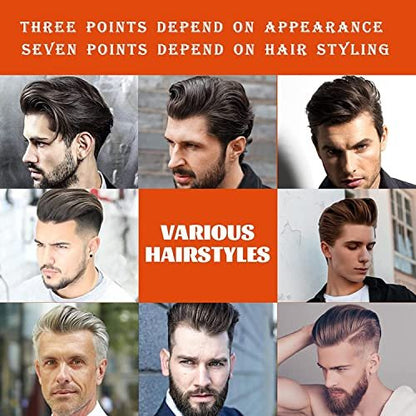 Grospe Hair Styling Gel - 2-in-1 Wax Gel with Comb, Men's Grooming Gel, Moisturizing Long Lasting Fast Build, 100 ml, Includes 4 Hair Styling Combs Avelisse