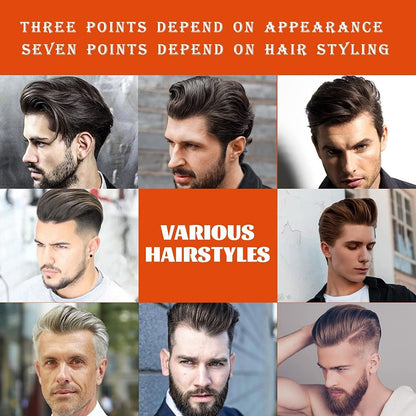 Grospe Hair Styling Gel - 2-in-1 Wax Gel with Comb, Men's Grooming Gel, Moisturizing Long Lasting Fast Build, 100 ml, Includes 4 Hair Styling Combs Avelisse