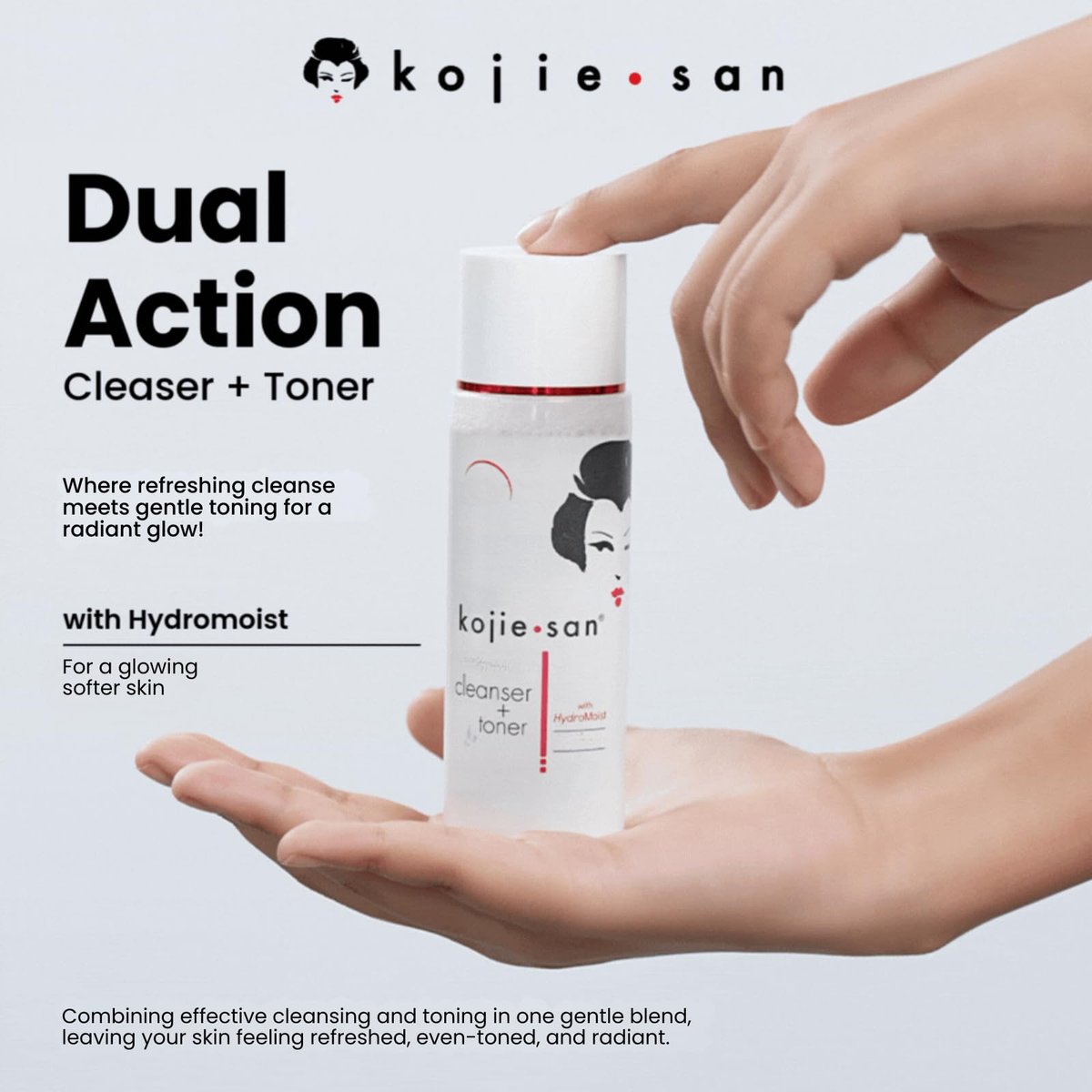 Kojie San Dual Action Cleanser and Toner - Deep Cleansing, Gentle Exfoliating, Reduces Excess Oil (100ml) - görsel 13