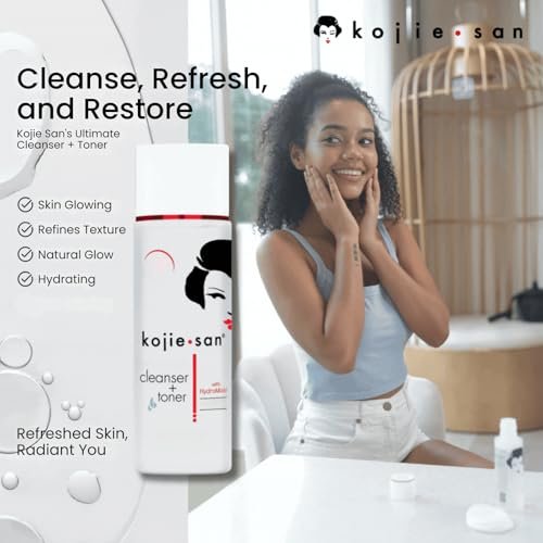 Kojie San Dual Action Cleanser and Toner - Deep Cleansing, Gentle Exfoliating, Reduces Excess Oil (100ml) - görsel 12