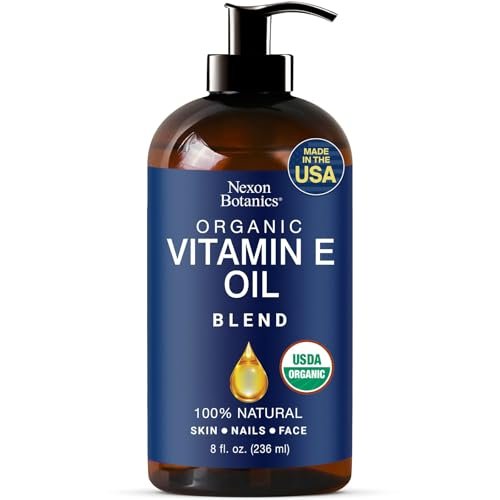 Organic Vitamin E Oil Blend 8 fl oz – Pure Natural Oils for Skin, Scars & Face – Nexon Botanics - görsel 2