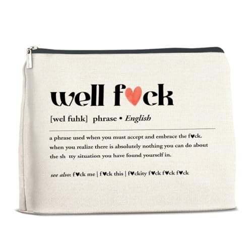 YeleY Funny Makeup Bag for Women - Cosmetic Pouch with Zipper, Perfect Gift for Friends, Daughter, Sister, Coworkers - görsel 2