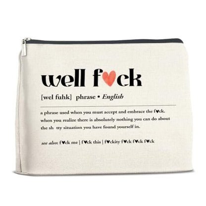 YeleY Funny Makeup Bag for Women - Cosmetic Pouch with Zipper, Perfect Gift for Friends, Daughter, Sister, Coworkers