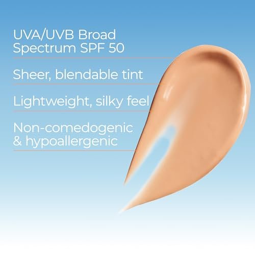 Eucerin Sun Tinted Age Defense Face Sunscreen Lotion SPF 50 with Hyaluronic Acid, Blendable Tint for All Skin Tones, Non-Comedogenic & Hypoallergenic, 2.5 Fl Oz Avelisse