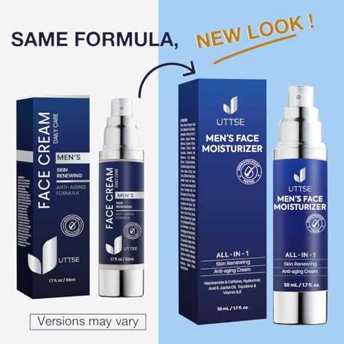 6-in-1 Face Cream for Men: Anti Aging & Wrinkle Cream with Collagen, Hyaluronic Acid, Vitamins E & B, Shea Butter - Dark Spots Remover & Eye Bags Treatment - 1.7 oz - görsel 4