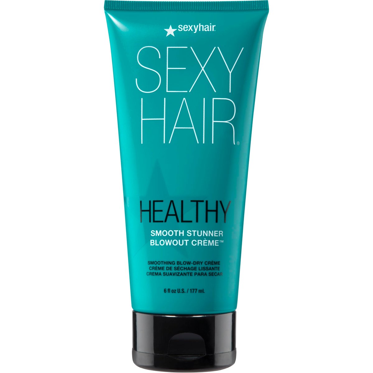 SexyHair Healthy Smooth Stunner Blowout Crème - 6 oz | Nourishes Dry Hair, Adds Moisture, Seals Cuticle Avelisse