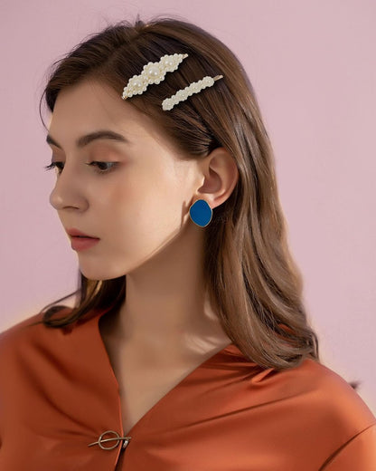 JELIEE 8-Piece Pearl Hair Clips - Large Pins & Barrettes for Women, Sweet Fashion Hair Accessories