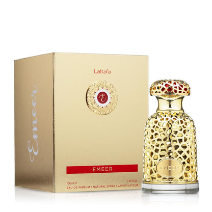 Lattafa Emeer Eau de Parfum for Unisex - 3.4 oz | Alluring Oriental Fragrance Avelisse